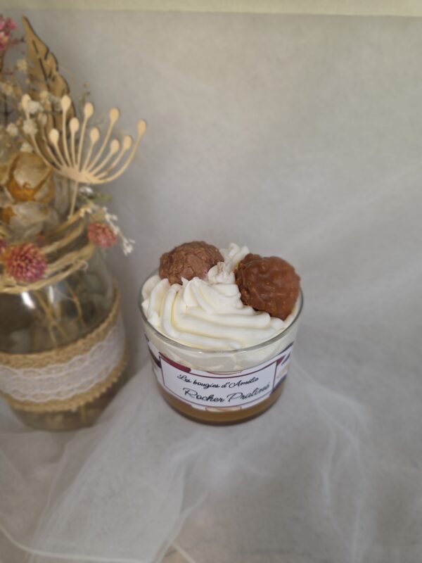 Bougie gourmande - Rocher parliné